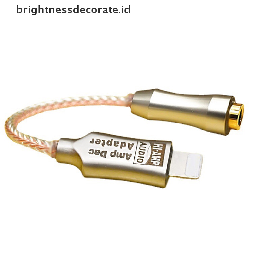 [Birth] Lightning Ke 3.5mm DAC Earphone Amplifie Digital Decoder Aux Audio Hifi Adapter [ID]