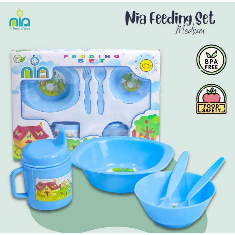 Feeding Set Nia Tempat Makan Bayi BPA Free