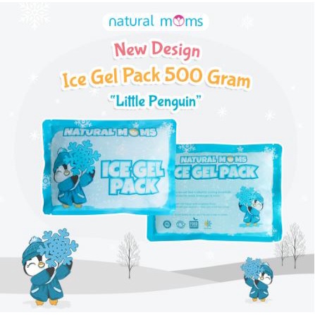 NATURAL MOMS ICE GEL 500 Gram / Ice Gel Pack - Pendingin Tas ASI Natural Mom 500gr - BPA FREE