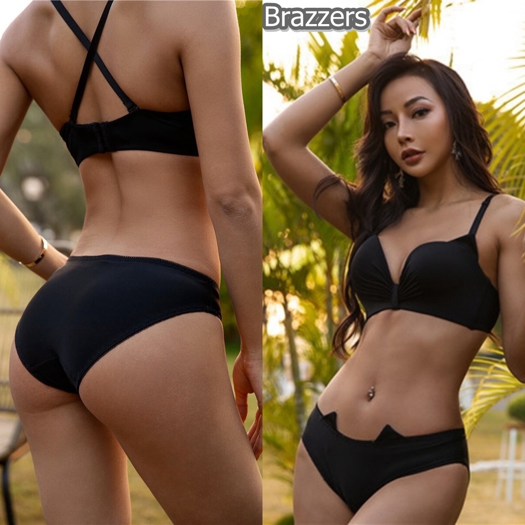 Bra Bh Beha 1 Set Celana Dalam Cd G String Thong Wanita Dewasa Sexy Seamless Push Up Busa Tebal Tanp