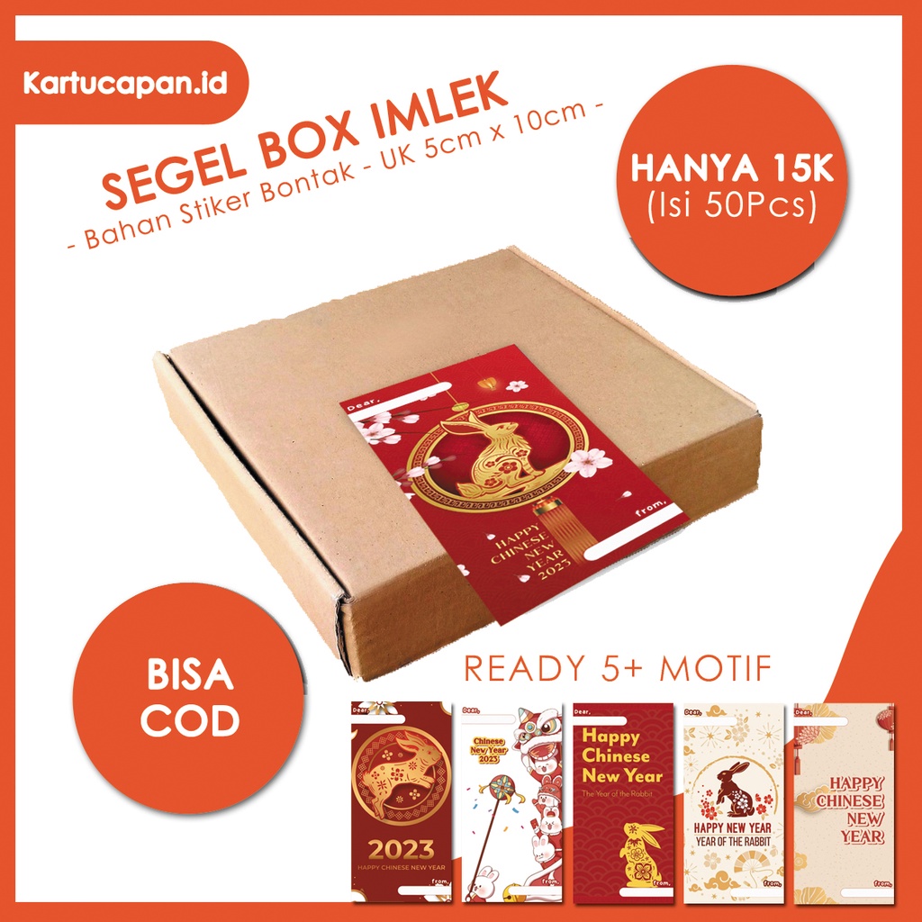 

STIKER HAMPERS IMLEK / SEGEL BOX IMLEK / STIKER CHINESE NEW YEAR / BOX HAMPERS IMLEK