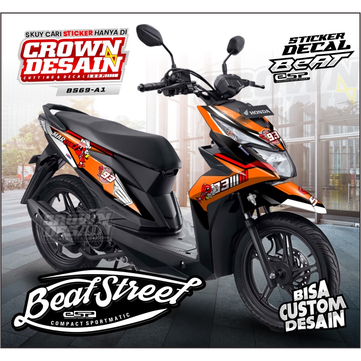 Decal beat street old 2017 marques motogp - Stiker dekal beat street esp striping variasi beat stree