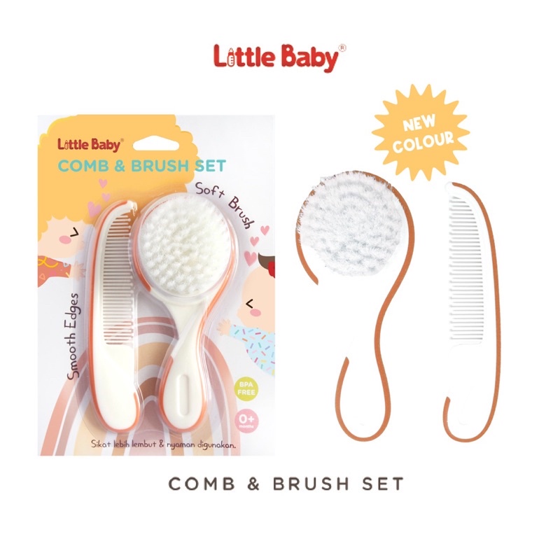 LITTLE BABY MURAH COMB &amp; BRUSH SET SIKAT DAN SISIR BAYI ANAK A1B2C3