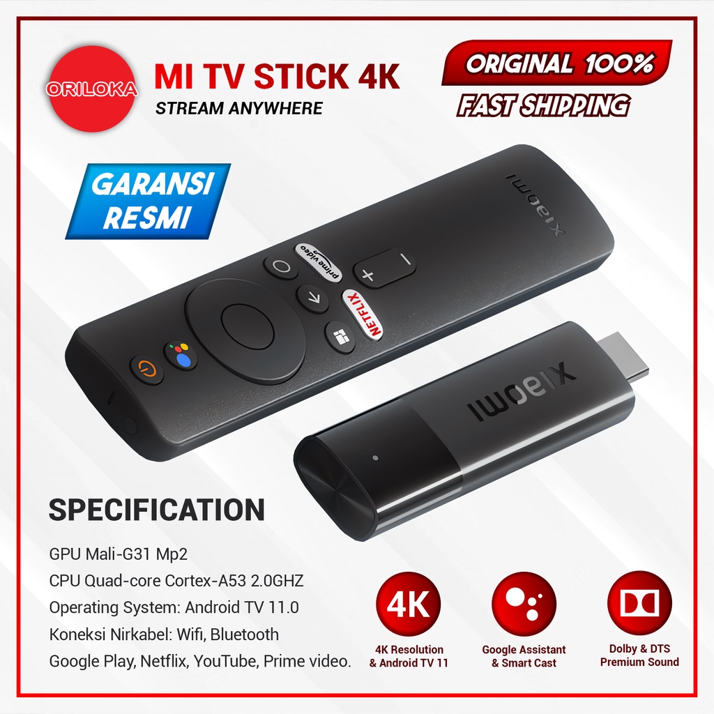 Mi TV Stick Full HD Android Smart TV Global Version TAM
