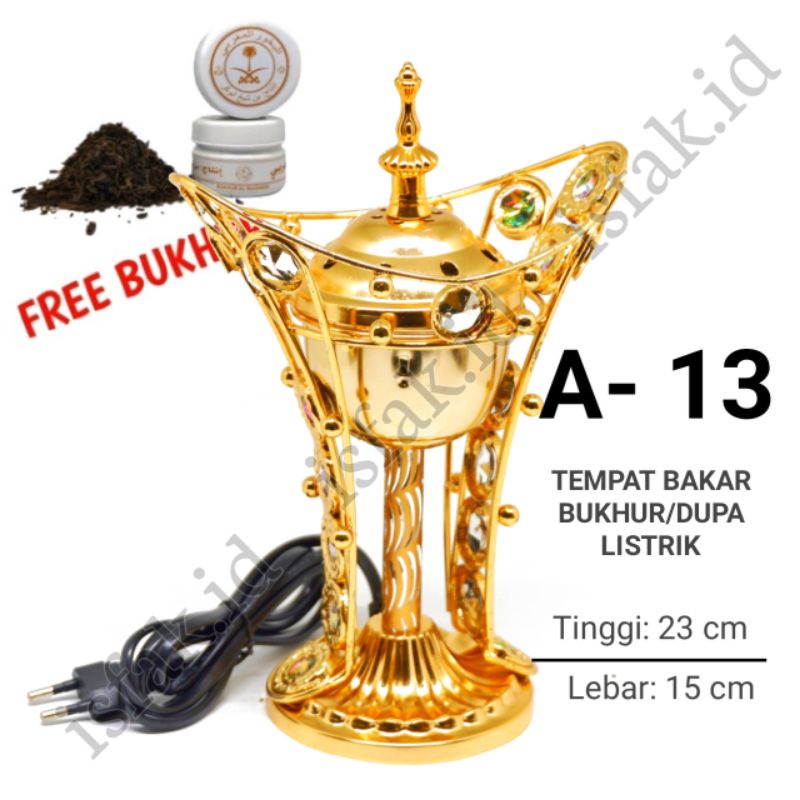 FREE BUKHUR Prapen Buhur Listrik Tempat Bakar Bukhour Elektrik Wadah Dupa Electrik Modern