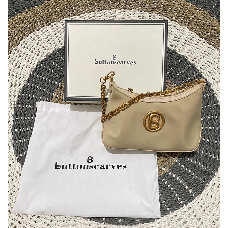 BUTTONSCARVES PRELOVED LUANA ALMOND GOOD CONDITION BEKAS SECOND BALIKPAPAN BUKAN CHARCOAL ATAU BLACK