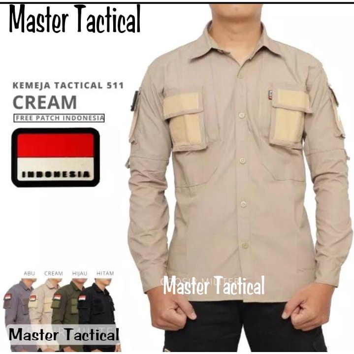 KEMEJA TACTICAL 511 FREE BENDERA KEMEJA HEXAGON PRIA