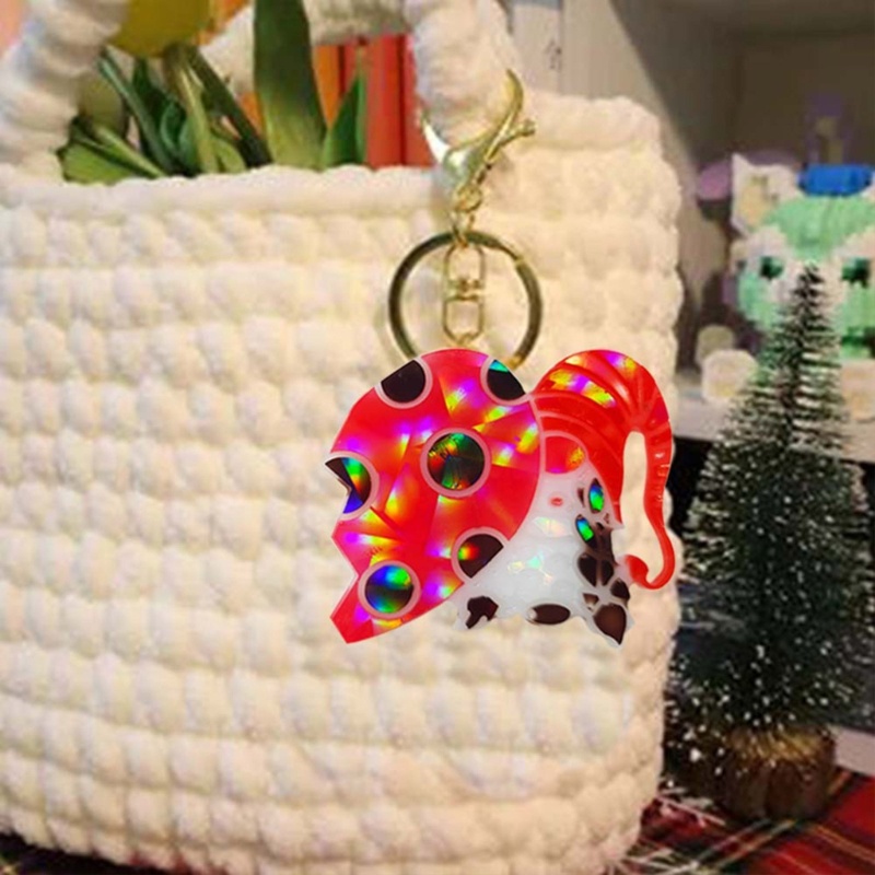 Siy Cetakan Resin Hati Gnome Cetakan Silikon Resin Liontin Cetakan Untuk Kerajinan Resin DIY Gantungan Kunci Perhiasan Liontin