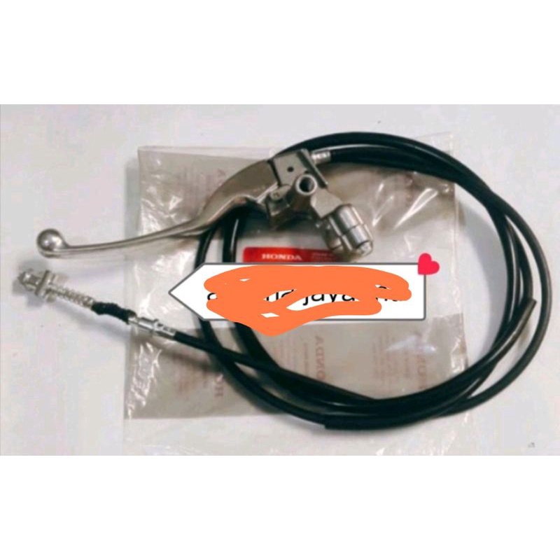 Dudukan handle rem kiri+ kabel rem belakang scoopy old, scoopy karbu