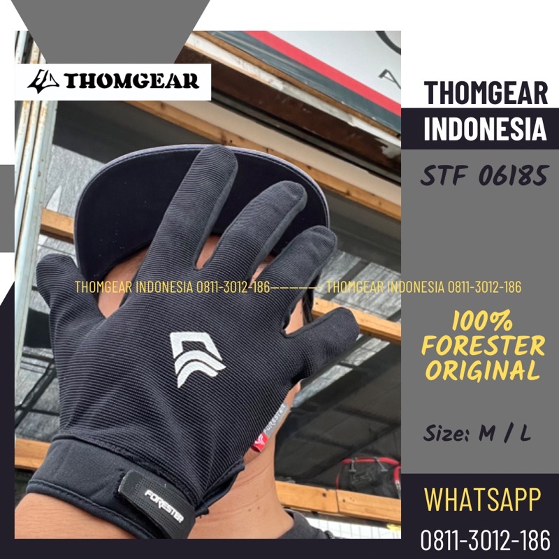 Sarung Tangan Forester STF 06185 Gloves Multifungsi Berkendara Gowes Sepeda Motor Finger Full Thomgear Paiton Probolinggo