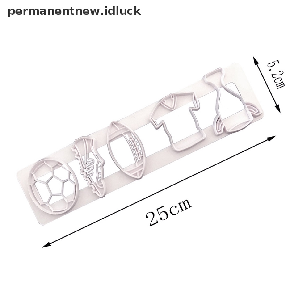 [luckypermanentnew] Football Sport Cookie Cutter DIY Alat Kue Dunia Kup Kue Sepak Bola Cookie Biskuit Embos Fondant Clay Pring Cetakan [ID]