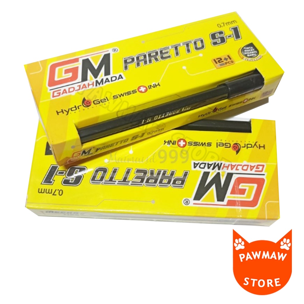 

Pulpen GM Hydrogel New Paretto S-1 Hitam ( Pack )