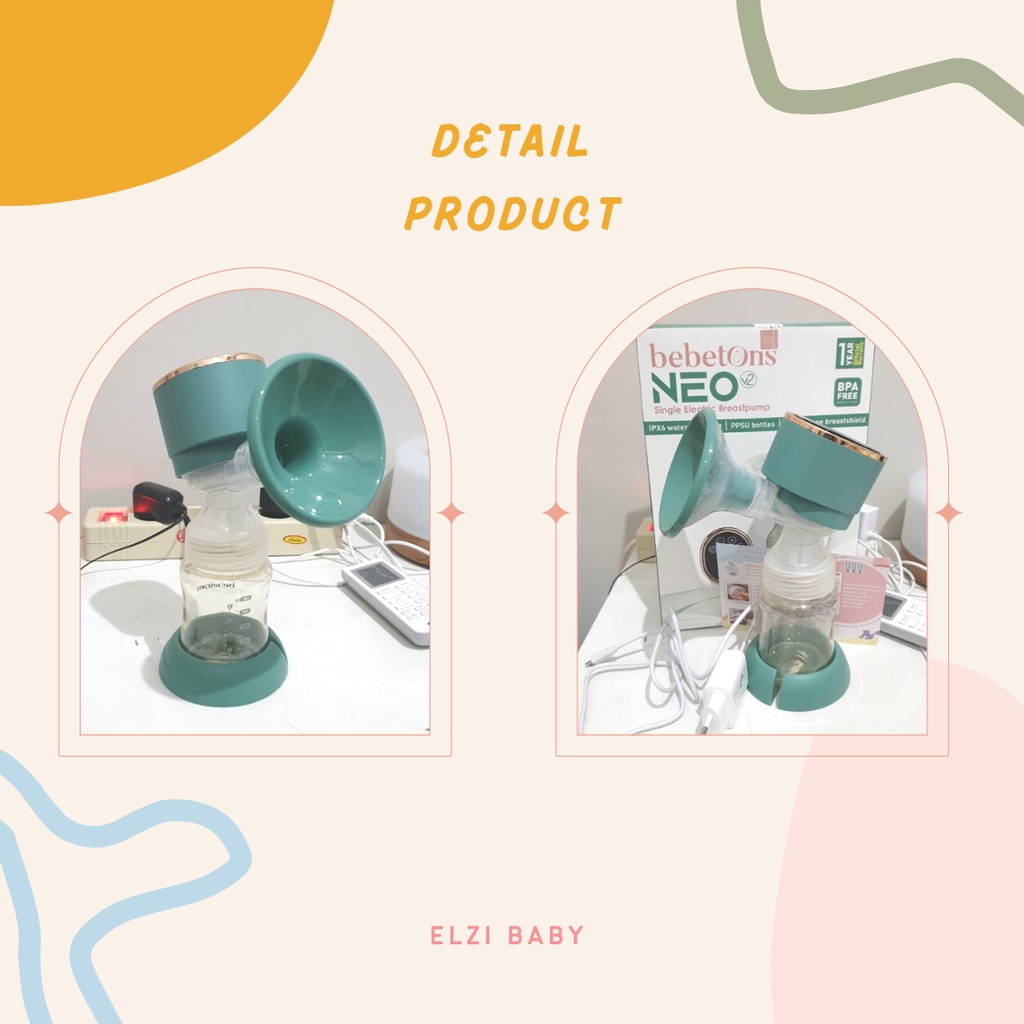 Bebetons NEO V2 Single Electric Breastpump | Pompa ASI