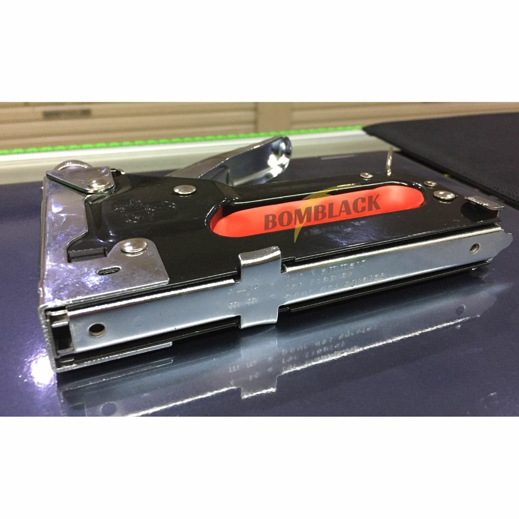 Stapler Gun KENMASTER Staples Steples Tembak Jok Motor Hekter HITAM