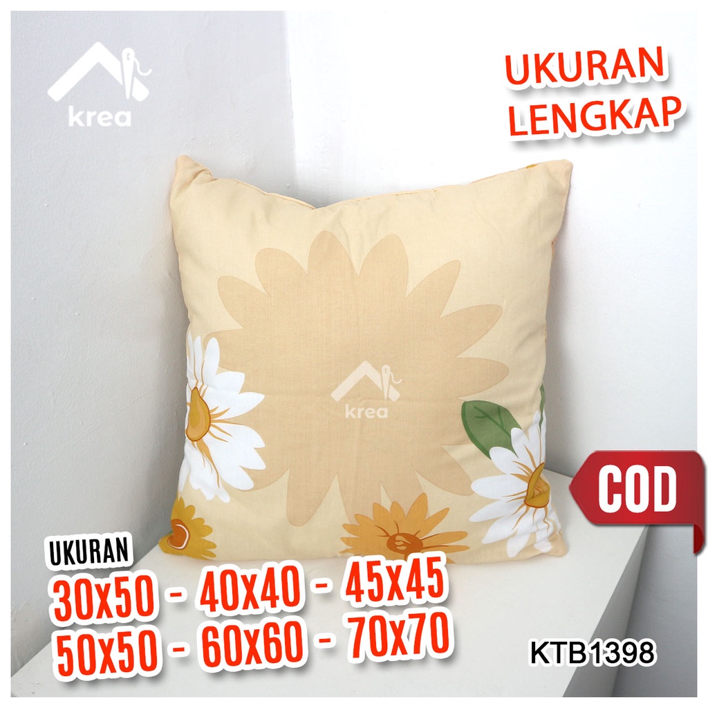 Sarung Bantal Sofa Ukuran 30x50, 40x40, 45x45, 50x50, 60x60, 70x70 - KTB1398