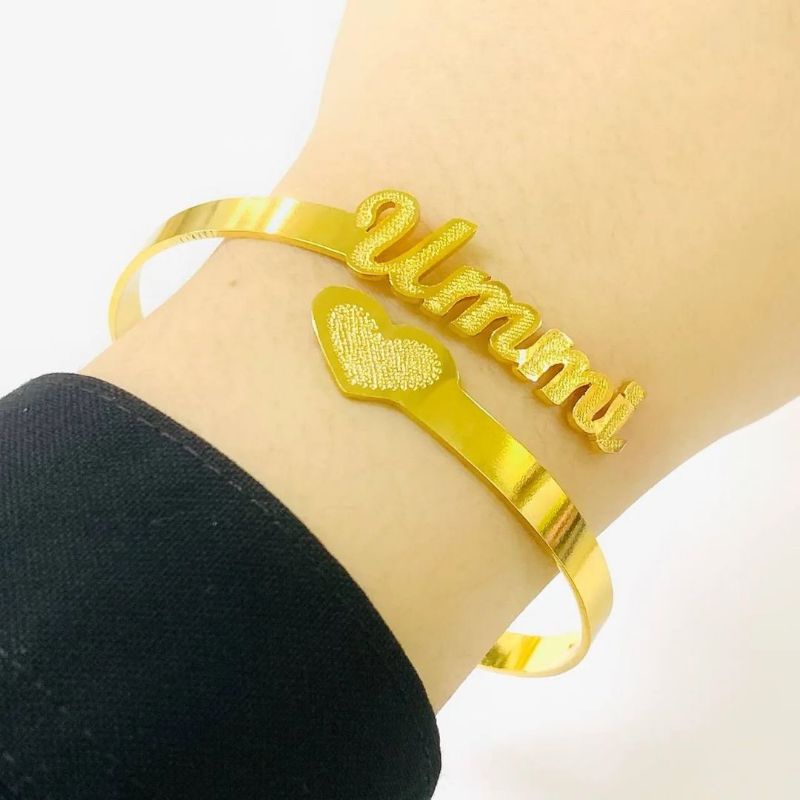 GELANG RING/LAPIS EMAS/NAMA/TANGAN/CANTIK
