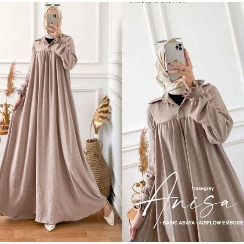 Gamis Anisa / Baju Gamis/Dress crincle