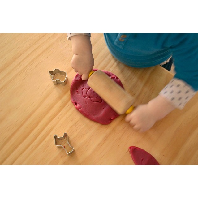 Rolling pin penggilas playdough anti lengket pisau playdough alat playdough