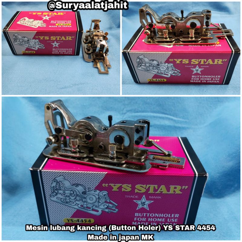 Mesin lubang kancing YS STAR 4454 Made in japan MK =rp.480.000/1pcs