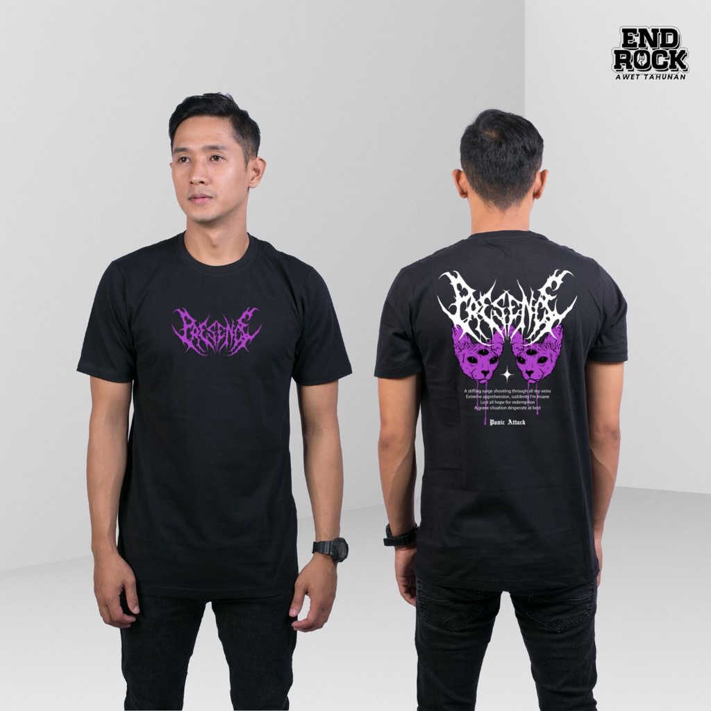 Kaos Distro Original Endrock Tema Panic Attack