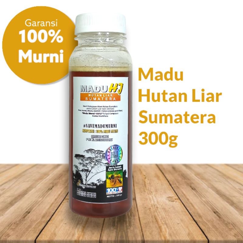 Madu Hutan Asli Murni 100% Original Tanpa Campuran Lebah Liar Apis Dorsata Tawon Gung 125g 300g