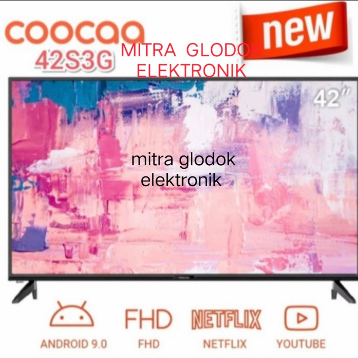 ✿ BISA COD✿ COOCAA LED TV 42S3G SMART ANDROID NETFLIX YOUTUBE 42inch 42S3G