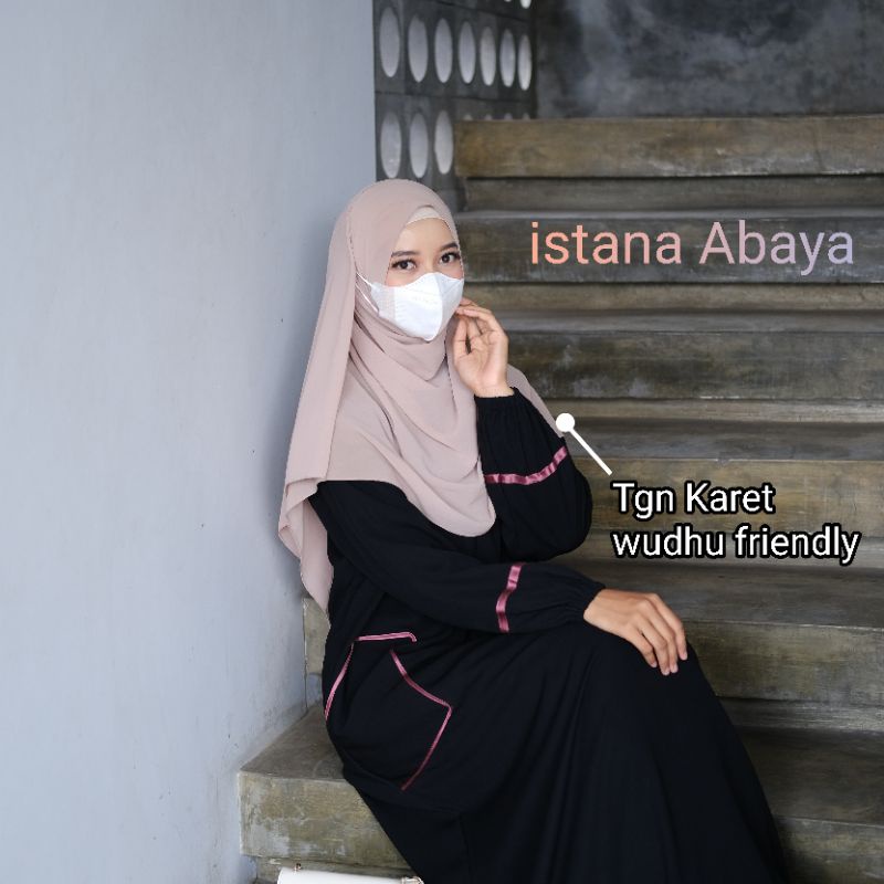 Abaya aplikasi Pita delima keren dan Cantik bgt begitu elegan koleksi terbaru dari istana abaya❤️☺️