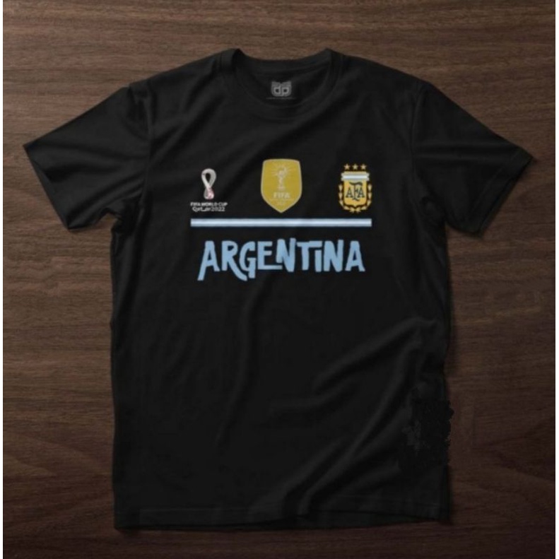 Kaos juara edisi piala dunia 2022 timnas Argentina bintang 3 (ready size 4xl)