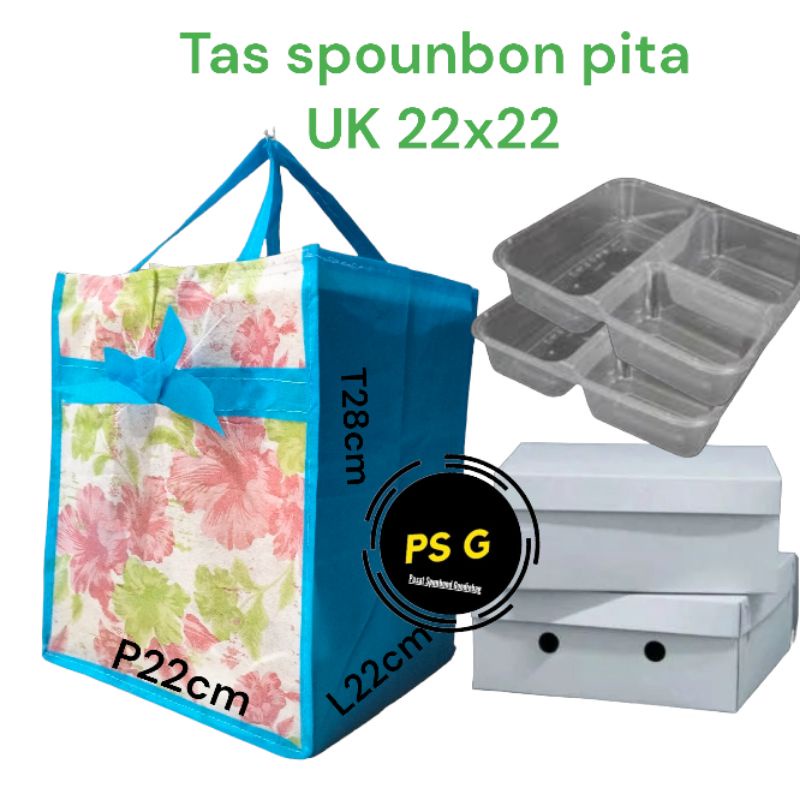 

pita goodie bag box nasi/tas pita 22x22 (Lusin)