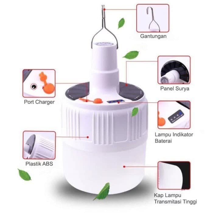 Lampu Tenda Camping lampu Solar Emergency Charging Lamp