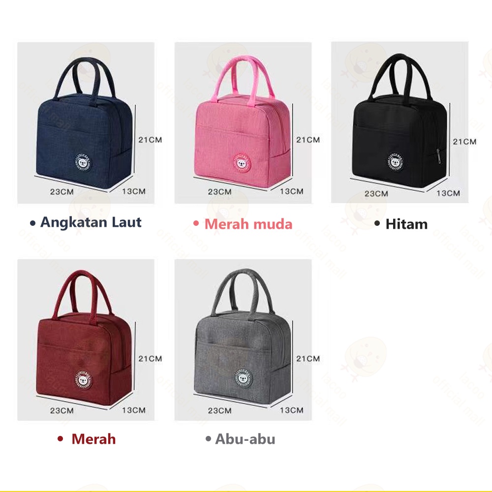 Lacoo Tas bekal makanan Lunch bag serbaguna Cooler makanan Tas lunch box karakter import