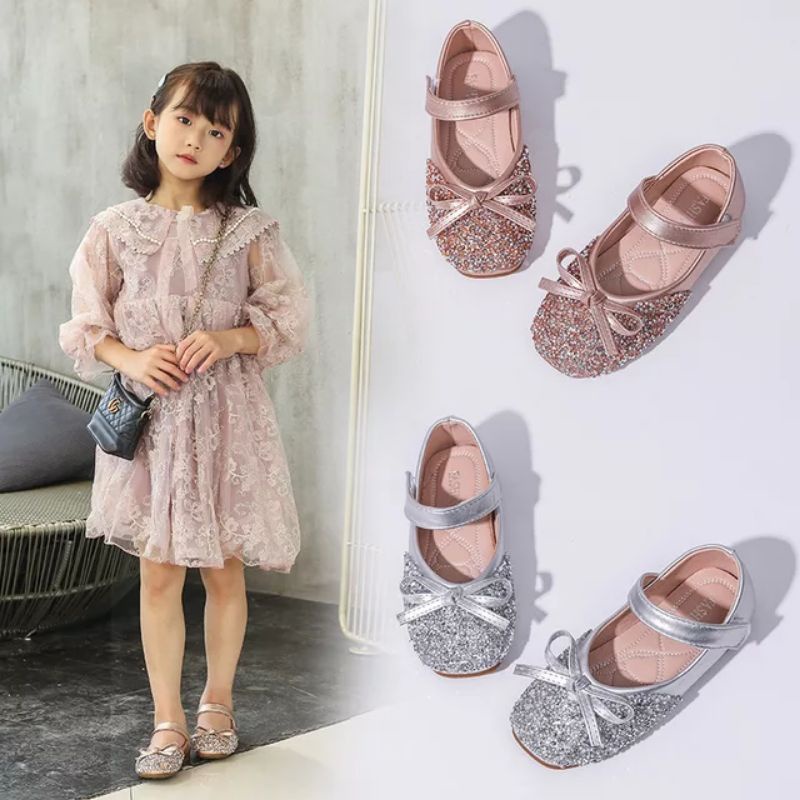 Minipetite SH2105 Sepatu Flatshoes Pita Anak Perempuan Flat Shoes Anak Cewek Import