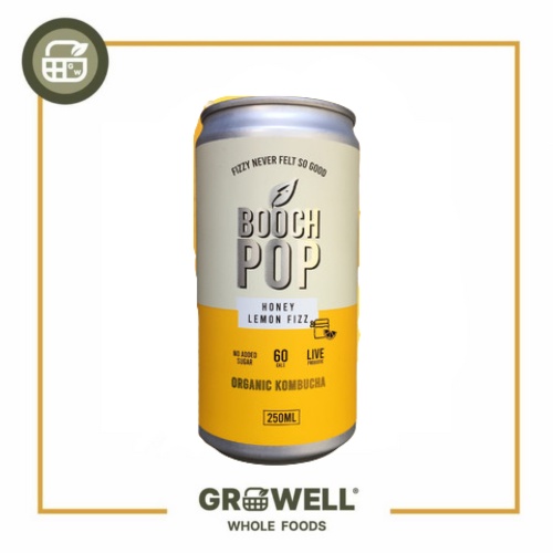 

BOOCH POP KOMBUCHA HONEY LEMON FIZZ 250ML