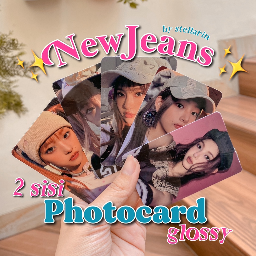 [READY] NewJeans OMG Photocard 2023 Glossy 2 Sisi Tahan Air Minji Danielle Hani Hyein Haerin Foto Po