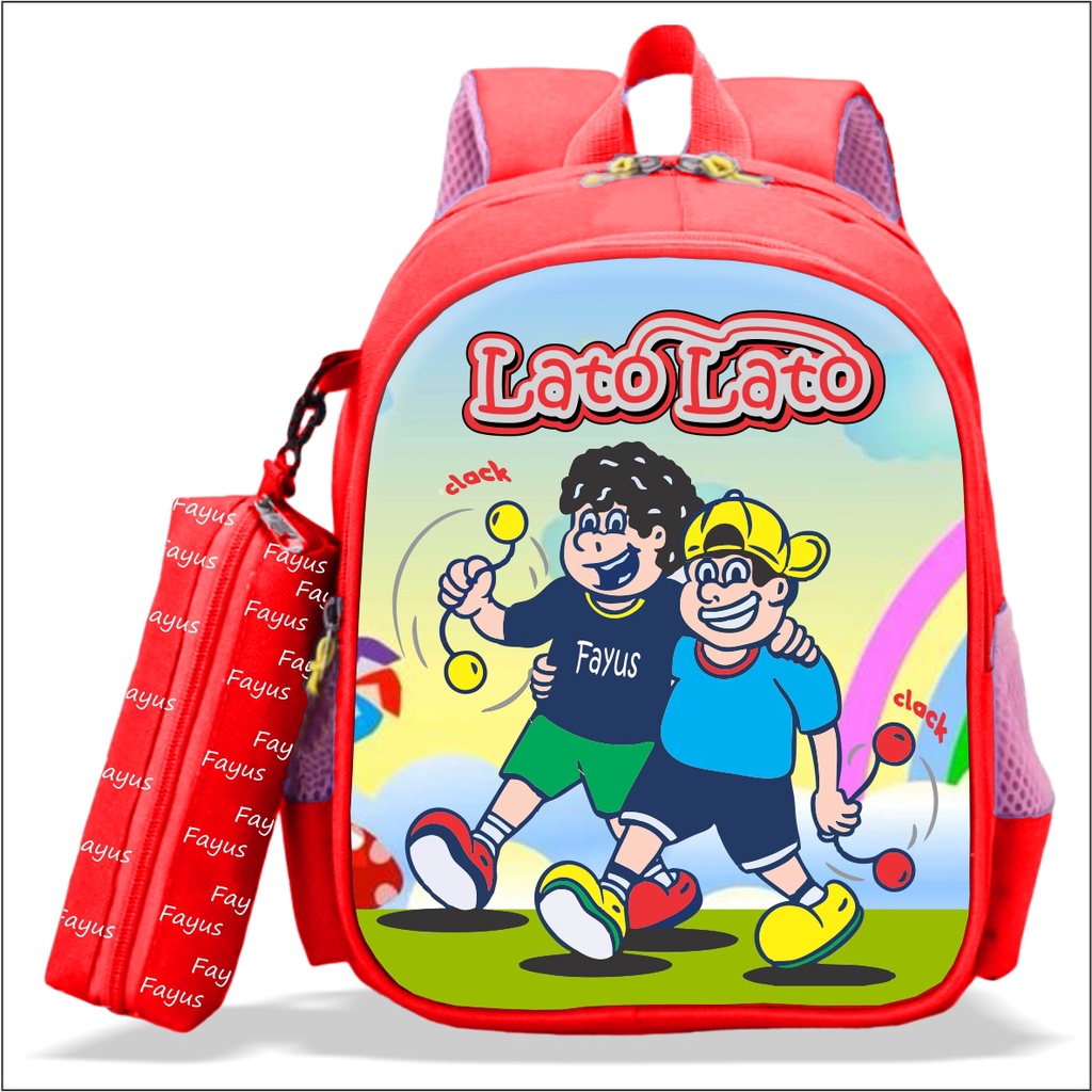 Lato Lato Tas ransel anak sekolah Viral 2023 karakter bayar COD Fayus Tas Latolato