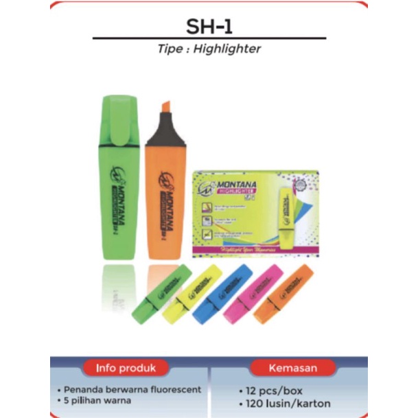 

Highlighter Montana SH-1 / Stabillo Montana