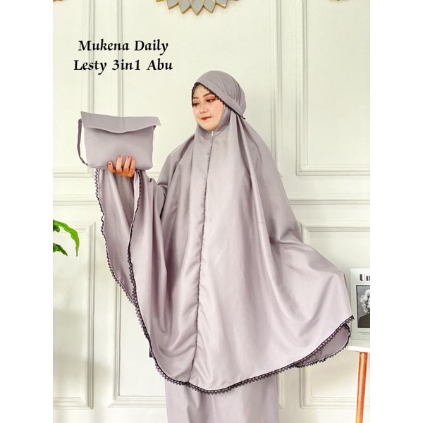 Mukena Daily Lesti 3in1 Katun Premium