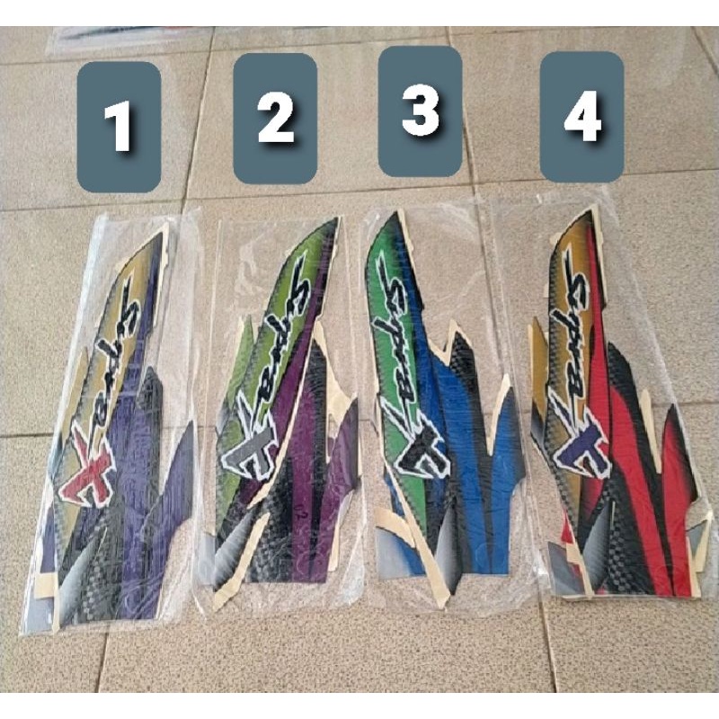 stiker striping suora x 100 2002  lis body supra x 100 2002 full body