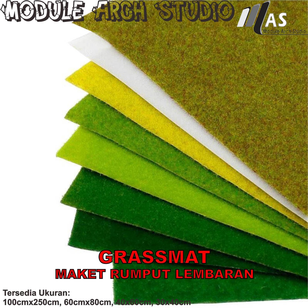 Grassmat 100x250cm - Rumput Lembaran Rollan