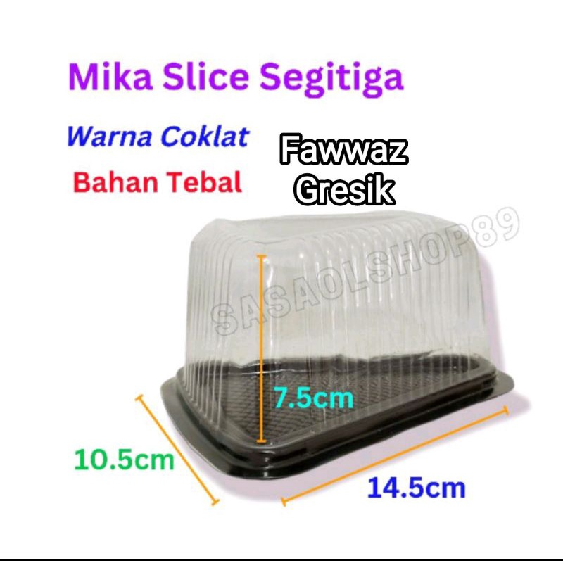 (25 pcs] Mika Kue Segitiga / Mika Cake Triangle / Mika Kue 1 Slice / Mika Cake One