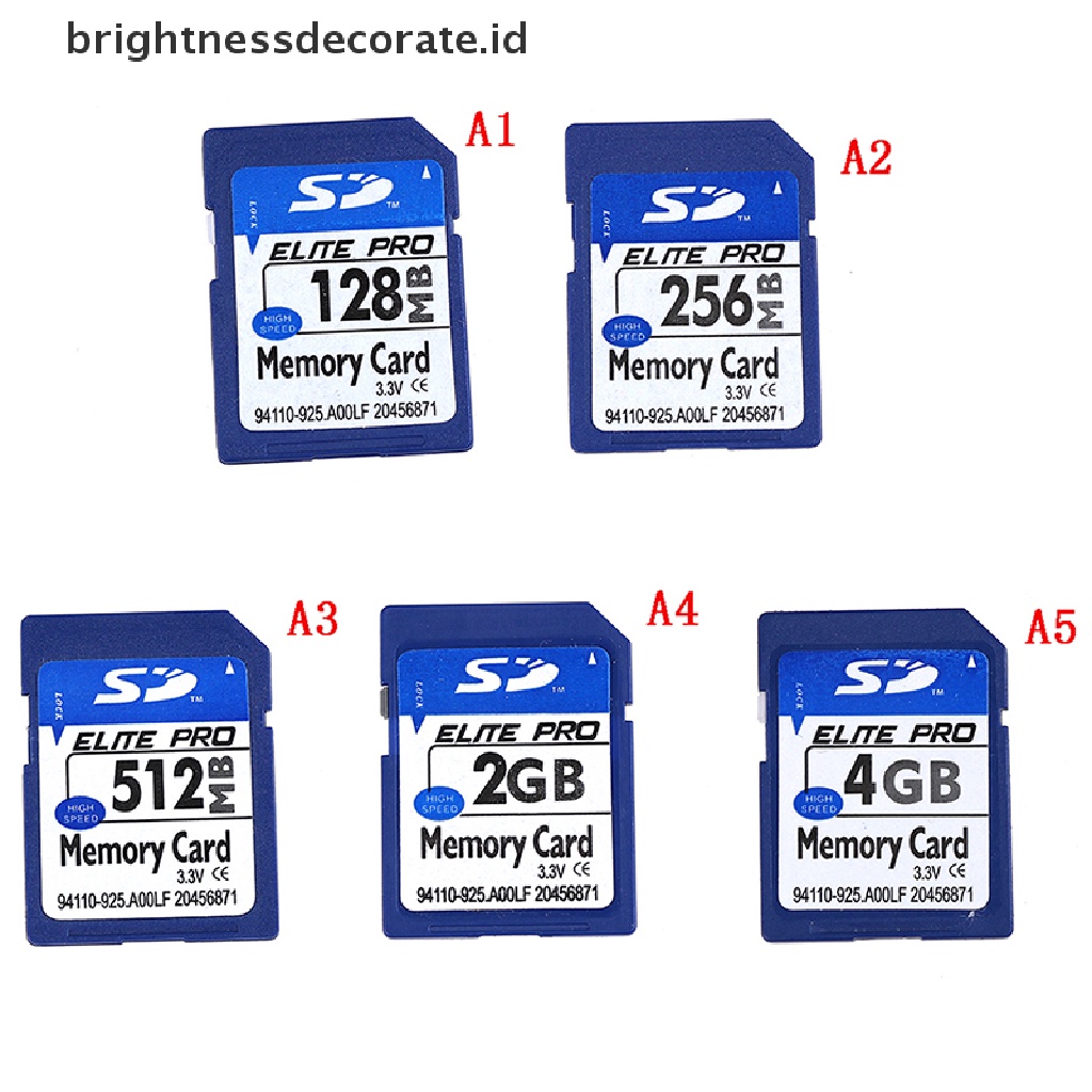 [Birth] 128mb 256MB 512MB 2GB 4GB Kartu Standar SD memory digital Aman [ID]