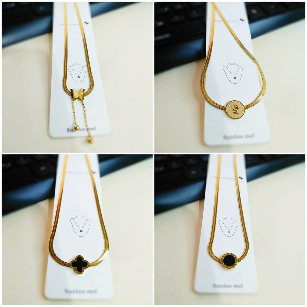 AV88 Grosir Kalung Titanium Dewasa Korean Style