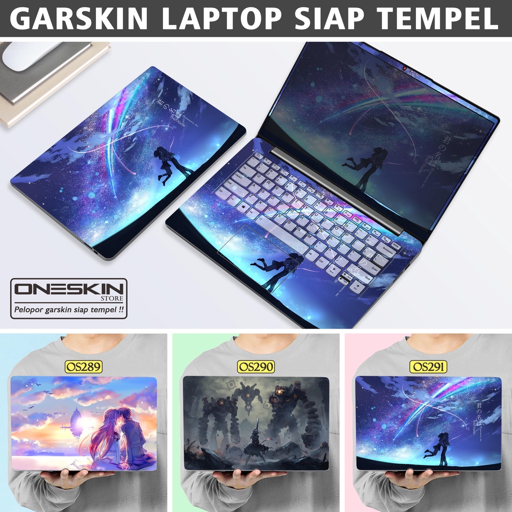 Garskin Sticker Laptop Protector Macbook Full Body Bottom Bezel Palmrest Skin Vector Romantic