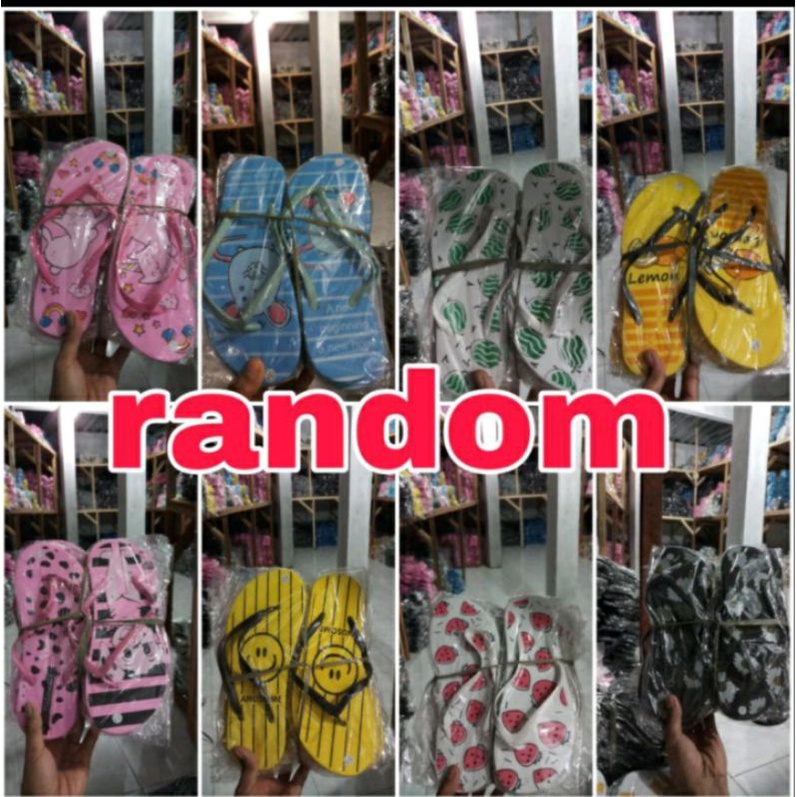 SANDAL RM KOKOP SILANG BULU KOREA SANDAL CANTIK NEW