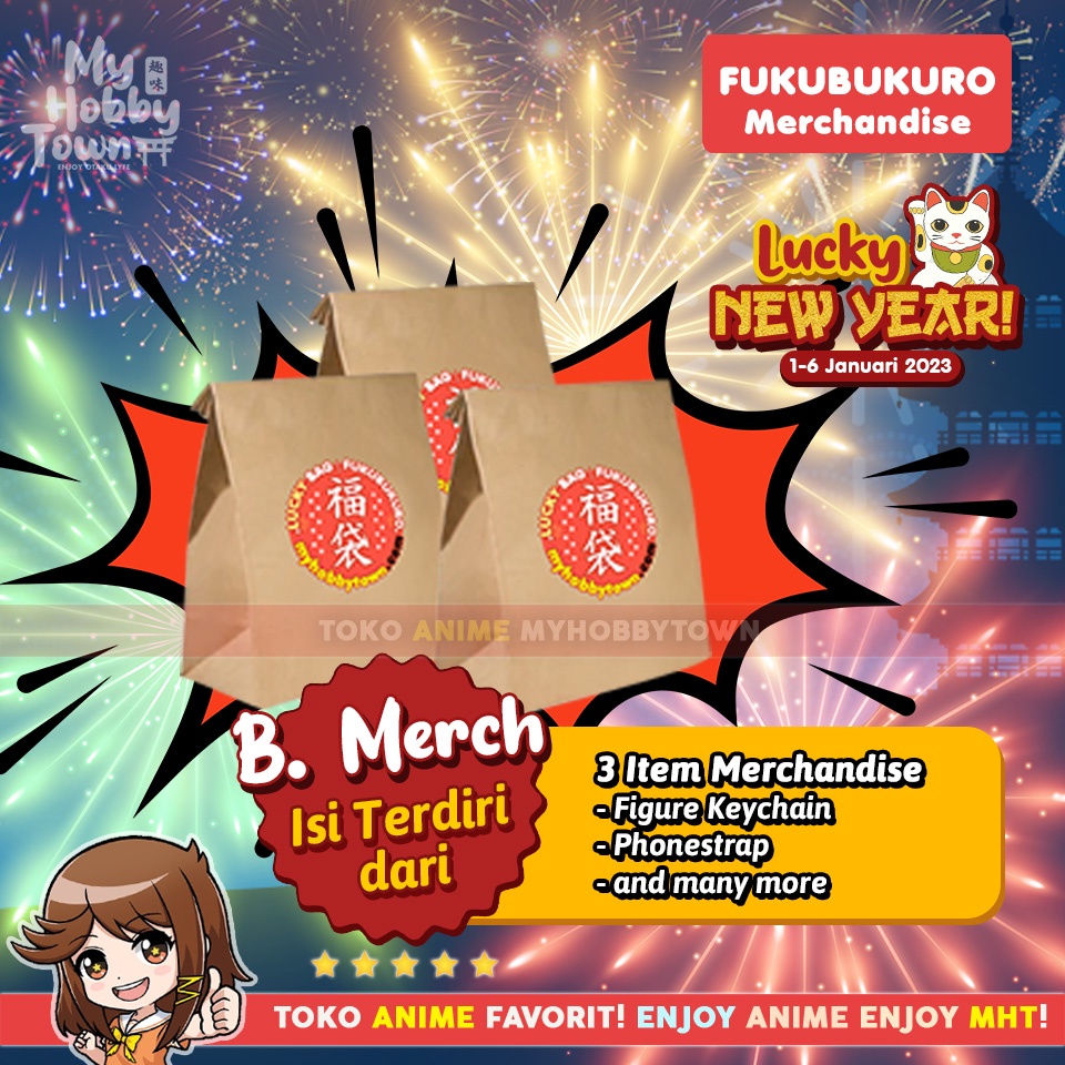 Fukubukuro Lucky Bag MyHobbyTown Merchandise Aksesoris Anime Cosplay