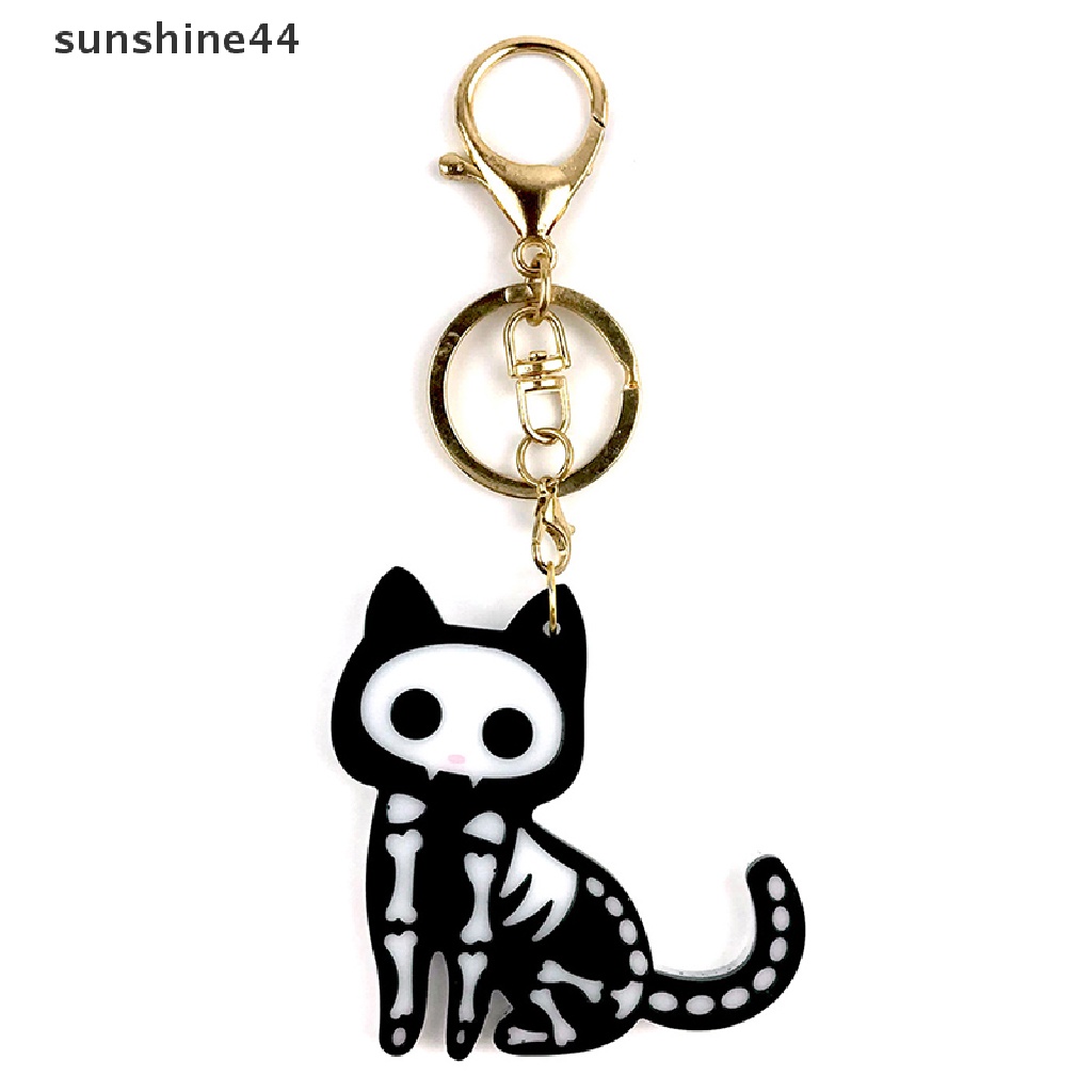 Sunshine 5Pcs/Set Cetakan Silikon Kucing Lucu DIY Anting Kalung Gantungan Kunci Liontin Cetakan.