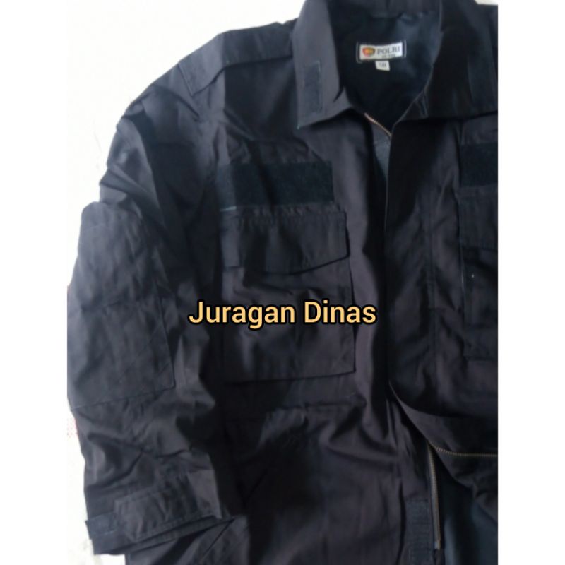 Jaket hitam brimob jatah polri