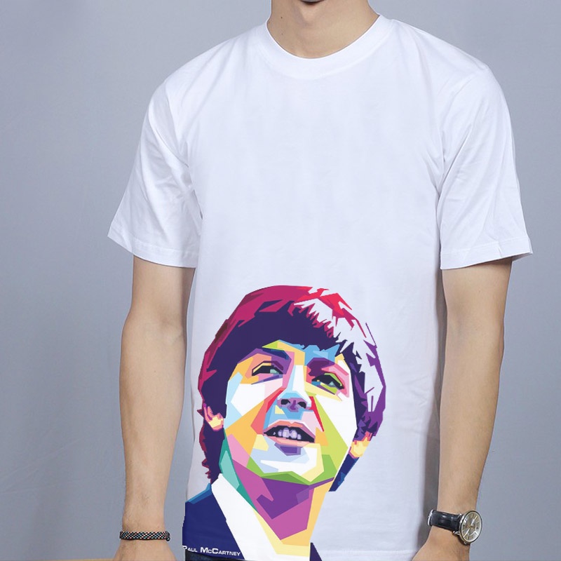 Kaos Paul McCartney The Beatles Tshirt Casual Unisex