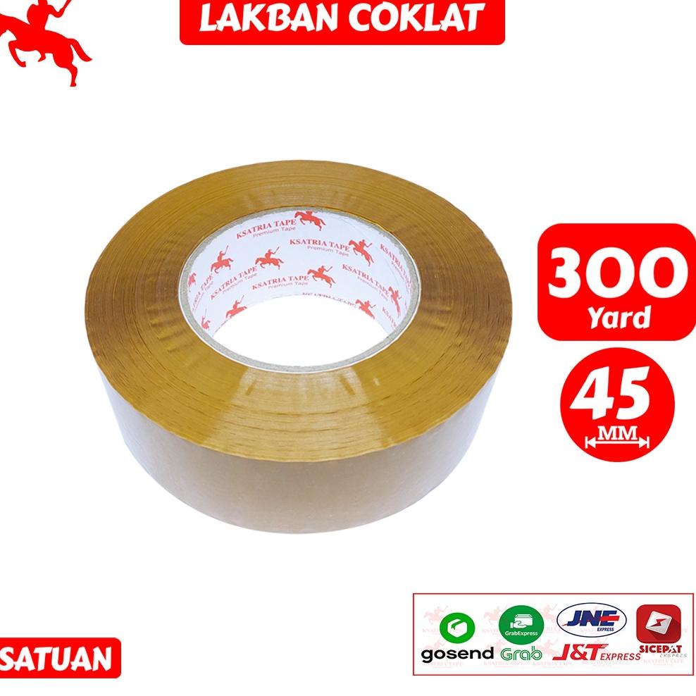 

Terbaru 3.3 Lakban OPP Tape / Lakban Coklat KSATRIA Tape 300 Yard