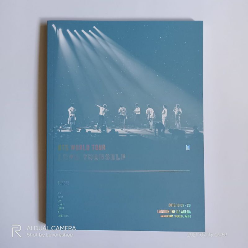 PHOTOBOOK BTS WORLD TOUR LOVE YOURSELF IN EUROPE ALBUM DVD photocard